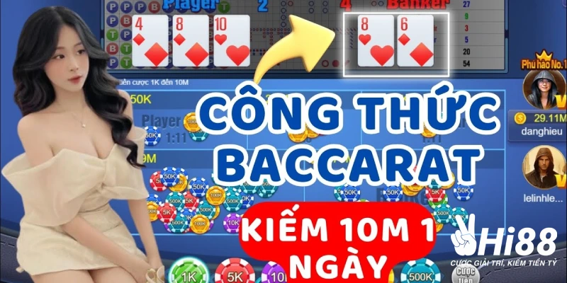 Một Vài Công Thức Đánh Baccarat Ăn Sạch Tiền Của Nhà Cái